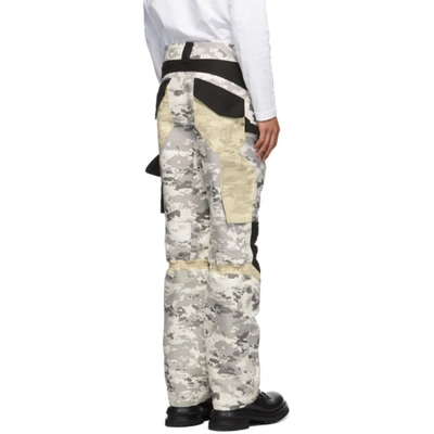 Shop Adyar Ssense Exclusive Black & White Utility Cargo Pants In Black White