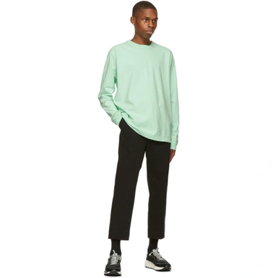 Shop John Elliott Green University Long Sleeve T-shirt In Mint