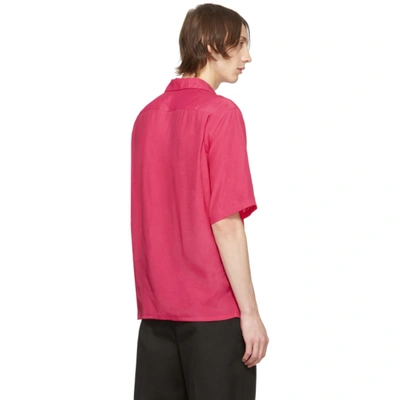Shop Alexander Mcqueen Pink Logo Bowling Shirt In 5510 Fuscia