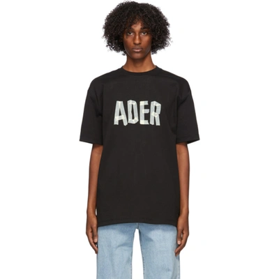 Shop Ader Error Black Logo Masking T-shirt