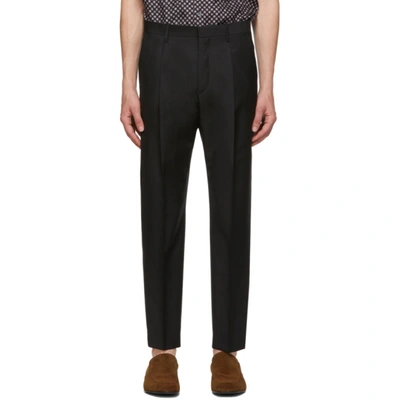 Shop Tiger Of Sweden Black Thomas Trousers In 050 Black
