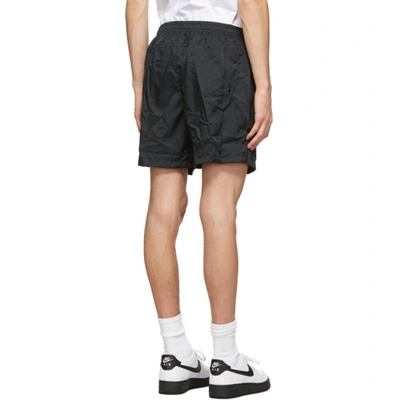 Shop Nike Black Nsw Woven Shorts In 010 Black/w