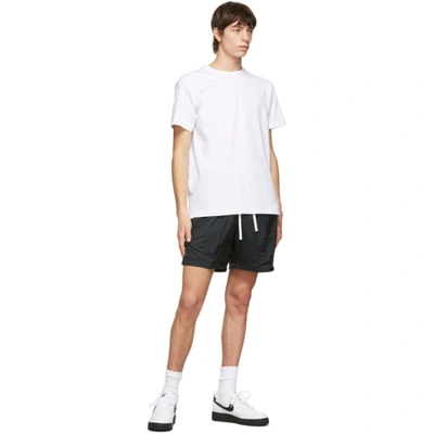 Shop Nike Black Nsw Woven Shorts In 010 Black/w
