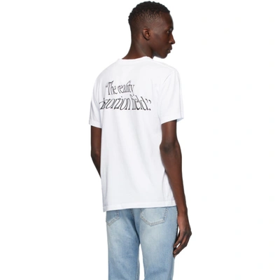 Shop Benjamin Edgar Ssense Exclusive White Reality Distortion Field T-shirt