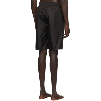 Shop Gucci Black Logo Swim Shorts In 1070 Blkwht