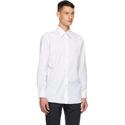 Shop Dunhill White Formal Shirt In 120 White