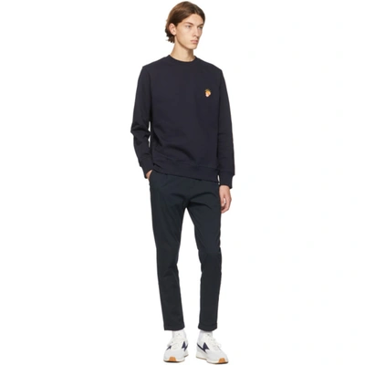 Shop Ps By Paul Smith Navy & Orange Angel Monkey Sweatshirt In 49 Navy