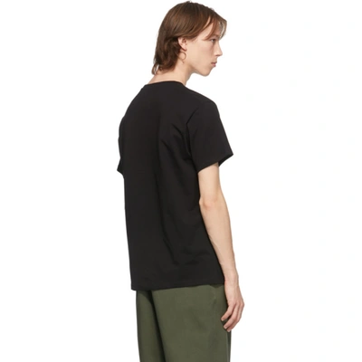 Shop Loewe Black & White Anagram T-shirt In 1100 Black