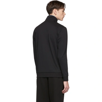 Shop Hugo Boss Boss Black Tracksuit Zip-up Sweater In 001 Black