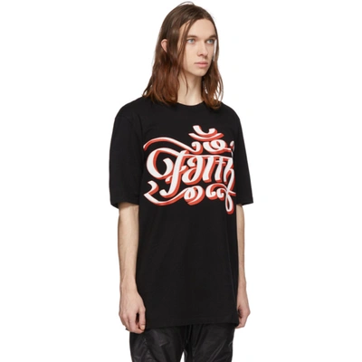 Shop Faith Connexion Black Faith Over T-shirt In 001 Black