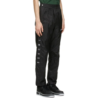 Shop Saintwoods Black Snap Lounge Pants