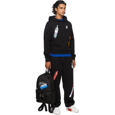 Shop Off-white Black Pascal Medicine Sweatpants In 1001 Blkwhi