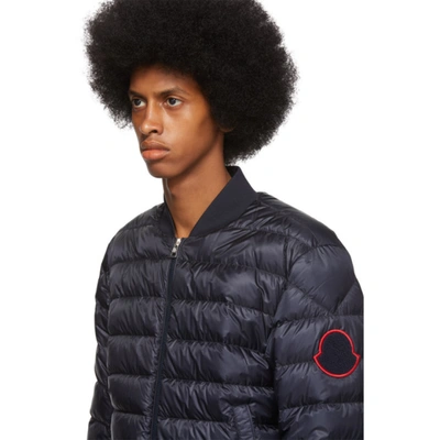 Moncler Mens Robert Padded Jacket In Dark Blue | ModeSens