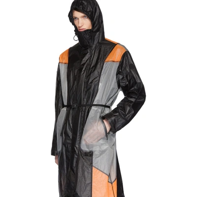 Shop Moncler Genius 6 Moncler 1017 Alyx 9sm Black & Orange Colorblock Cosmos Jacket In 992 Black