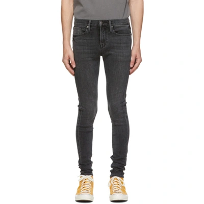 Shop Frame Grey Jagger True Skinny Jeans In Crossway