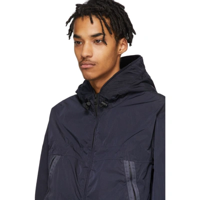 Shop Moncler Black Windbreaker Jacket In 743 Blavk