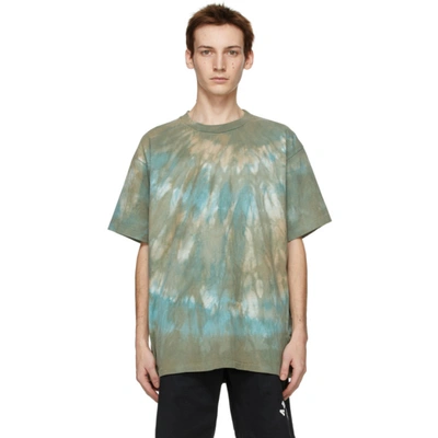 Shop John Elliott Green Tie-dye University T-shirt In Sorrel