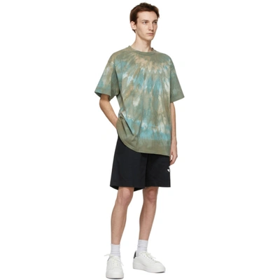 Shop John Elliott Green Tie-dye University T-shirt In Sorrel