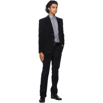 Shop Maison Margiela Navy Corduroy Suit In 511 Drkblue