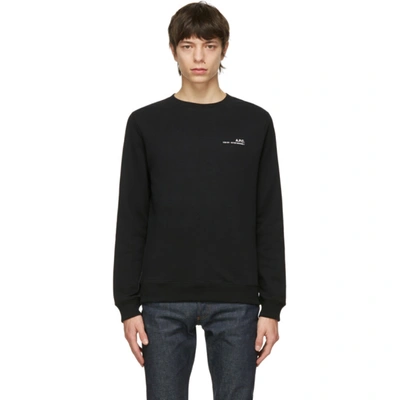 Shop Apc Black Item Sweatshirt In Lzz Black