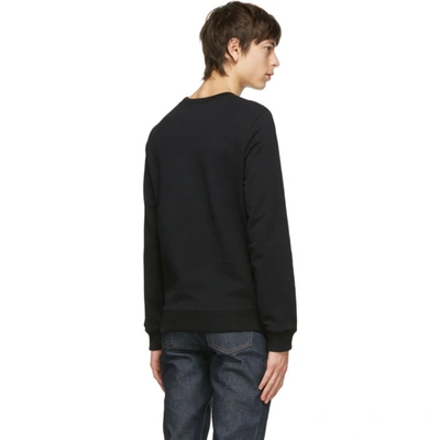 Shop Apc Black Item Sweatshirt In Lzz Black