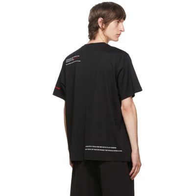 Shop Burberry Black 'love' Panda Print T-shirt In Black A1189