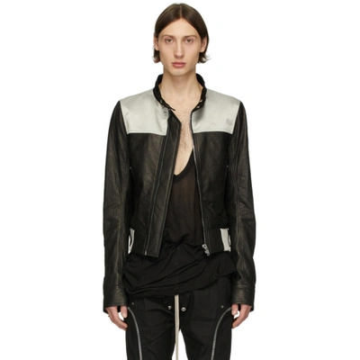 Shop Rick Owens Black Glitter Jacket In 09102 Blk