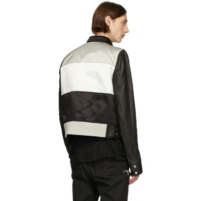 Shop Rick Owens Black Glitter Jacket In 09102 Blk