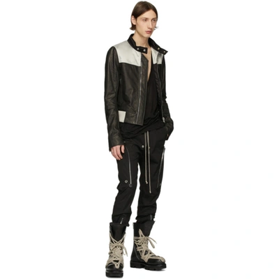 Shop Rick Owens Black Glitter Jacket In 09102 Blk