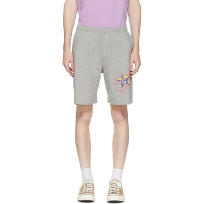 Shop Marc Jacobs Grey Heaven By  Starfish Shorts In Hthrgrey