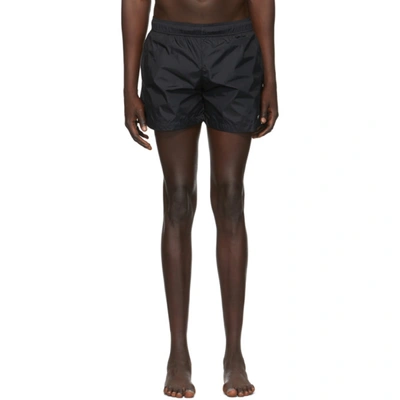 Shop Off-white Black Logo Swim Shorts
