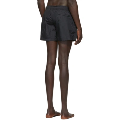 Shop Off-white Black Logo Swim Shorts
