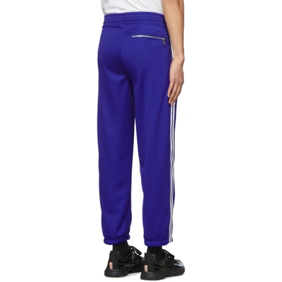 Shop Neil Barrett Blue Suiting Lounge Pants In 1107 Sapphi