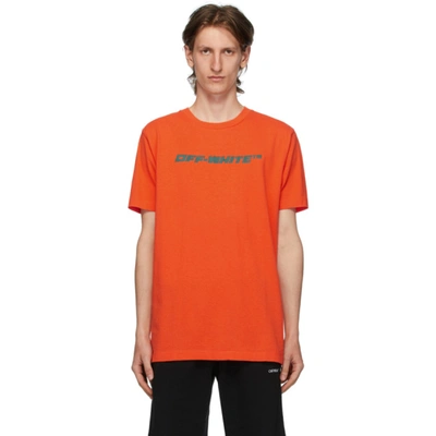 Shop Off-white Orange Worker T-shirt