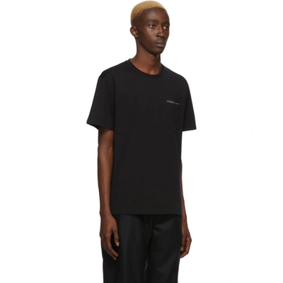 Shop Givenchy Black Fused Tape T-shirt In 001 Black
