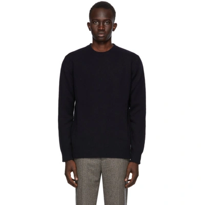 Shop Harmony Navy Wulf Sweater In 010 Navy