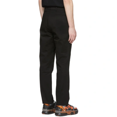 Shop Rochambeau Black Pipe Trousers In Anthracite