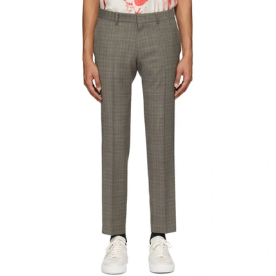 Shop Tiger Of Sweden Grey Check Tord Trousers In 1t3 Tehina