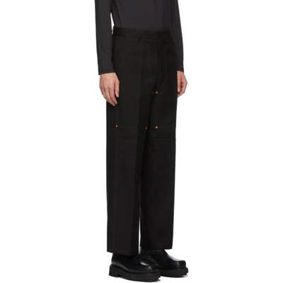 Shop Andersson Bell Black Double Knee Wide Trousers
