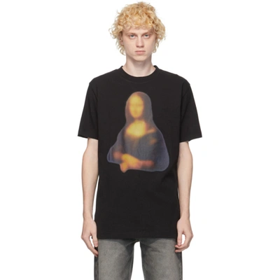 Shop Off-white Black Mona Lisa T-shirt In 1010 Black