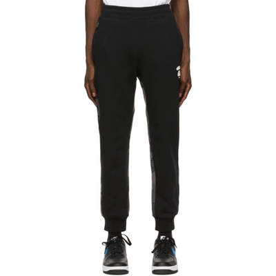 Shop Aape By A Bathing Ape Black Camo Lounge Pants In Bkx - Blk