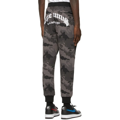 Shop Aape By A Bathing Ape Black Camo Lounge Pants In Bkx - Blk