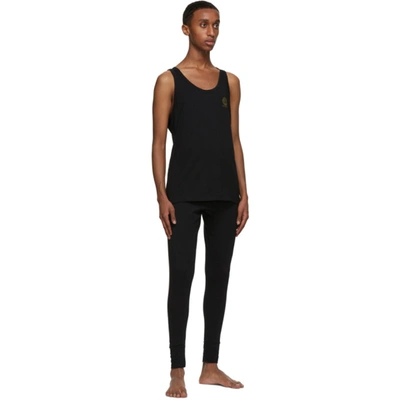 Shop Versace Black Greca Border Lounge Pants In A80g Black