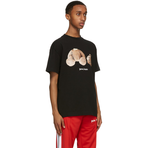 palm angels black bear t shirt