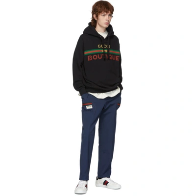 Shop Gucci Black ' Boutique' Hoodie In 1082 Blkmul