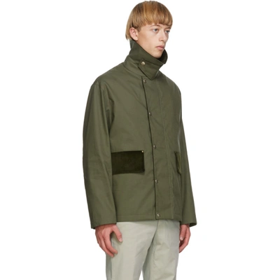 Shop Mackintosh Green Gablon Jacket In Gl Mo4726