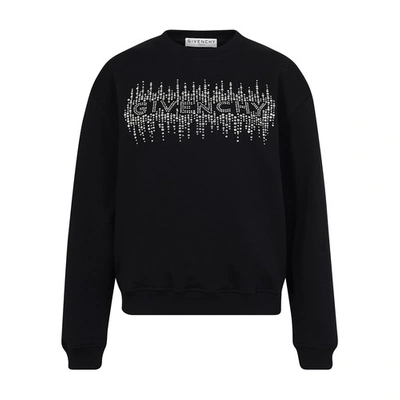 Shop Givenchy Sequins Sweatshirt In Black