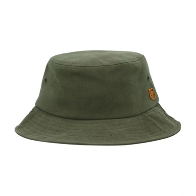 Shop Kenzo Tiger Crest Bucket Hat In Khaki