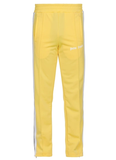Shop Palm Angels Tech Fabric Track Pants In Yellow