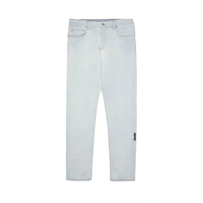 Shop Off-white Diag Pocket Skinny Jeans In Blue